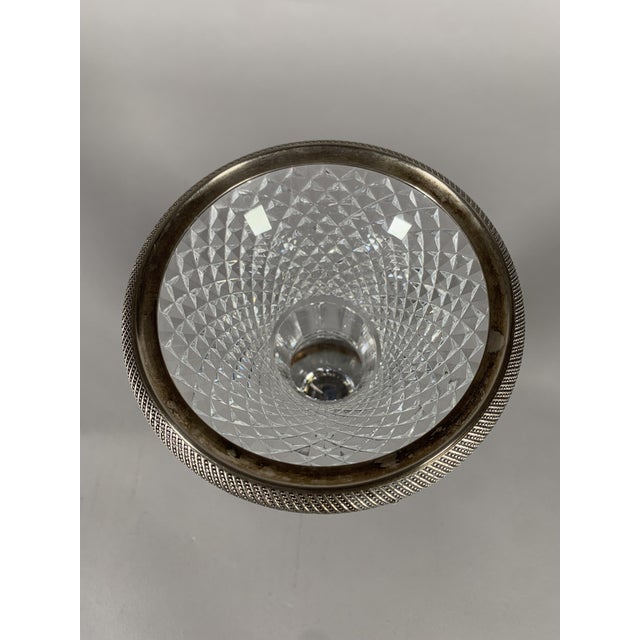 Metal Baluster Vase in Cut Crystal and Silvered Bronze, 1830 For Sale - Image 7 of 8