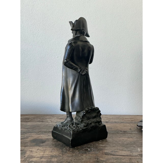 Vintage Patinated Bronze Statue of Napoleon For Sale - Image 9 of 12