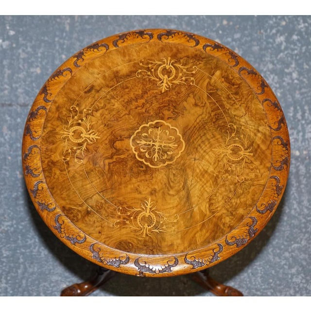 Antique Marquetry Burr Walnut Pedestal For Sale - Image 10 of 13