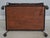 Wrought Iron Mahogany Rolling Bar Cart For Sale - Image 12 of 12