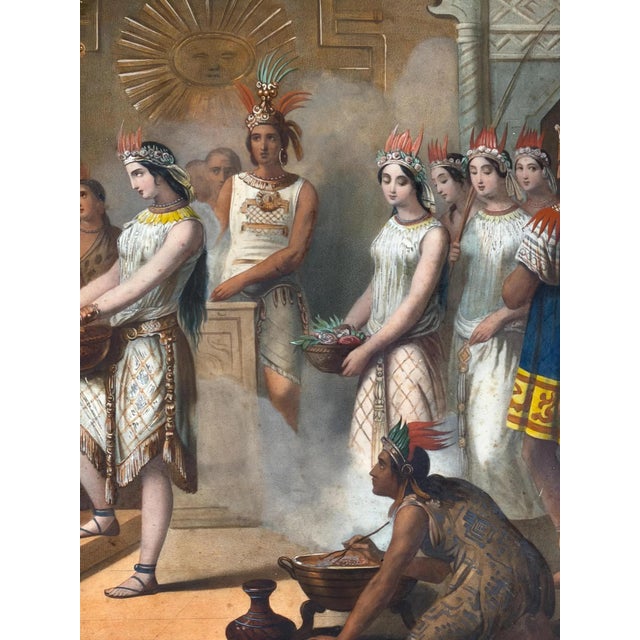 Ataliba Makes a Sacrifice to the Sun, 1800s, Paper For Sale - Image 4 of 14