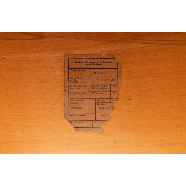 Mid-Century Modern Sideboard by Frantisek Mezulanik for Up Závody, 1960s For Sale - Image 9 of 10