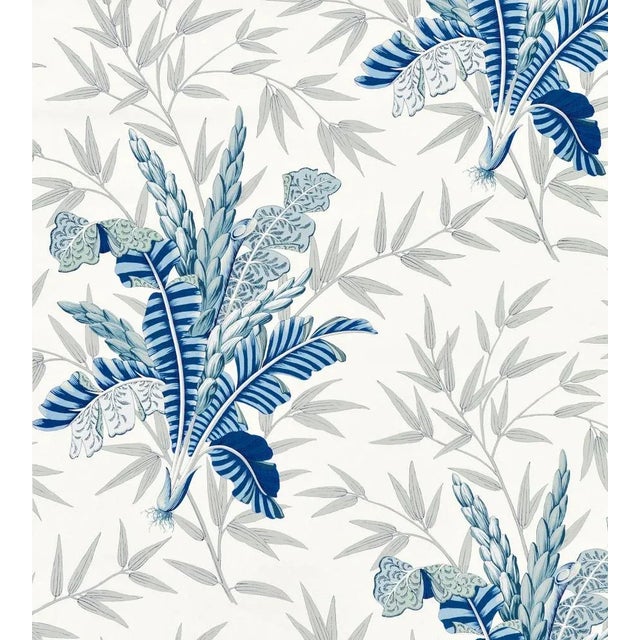 Traditional Sample - The House of Scalamandré Bahar Fabric, Porcelain Blue For Sale - Image 3 of 3