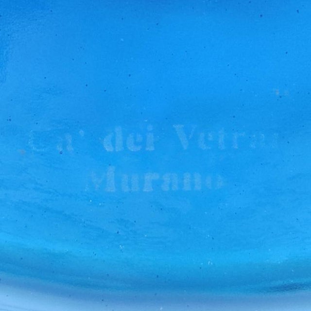 Blue Mid-Century Modern Murano Glass Wall Clock from Cà Dei Vetrai, 1960s For Sale - Image 8 of 9
