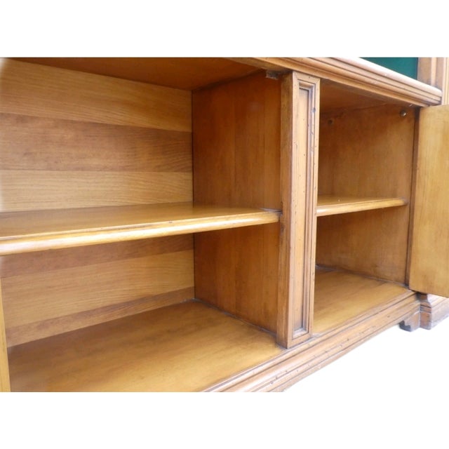 Green Open Bookcase in Covered Wood, 1950s For Sale - Image 8 of 11