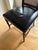 Karges Accent Side Chair Black Leather Cane Back Chinoiserie Style For Sale - Image 9 of 12