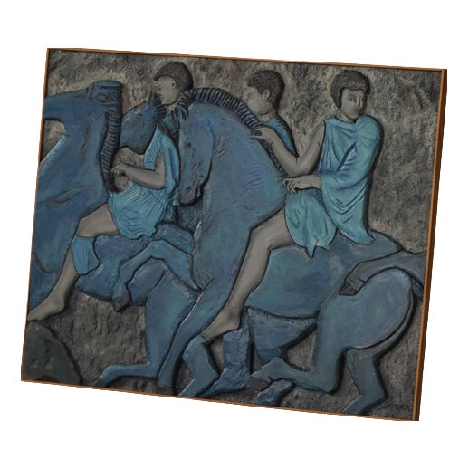 Mid-20th Century Modern Wall Relief with Figural Motif, 1950s For Sale