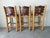 1980s Vintage Rustic Southwestern Log Bar Stools With Metal Eagle Backrests – Set of 3 For Sale - Image 5 of 12