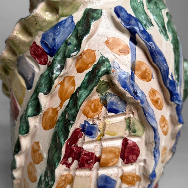 Blue Anthropomorphic Ceramic Vase by Gennaro Condurso, Seminara, Italy, 2010s For Sale - Image 8 of 17