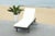 Black Newport Chaise Lounge Chair with Side Table, Black/Beige Cushion For Sale - Image 8 of 10