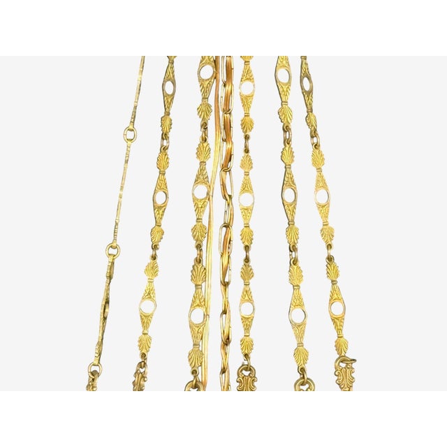 Neoclassical, Bronze, Crystal, Nine Light Chandelier, France, 19th C. For Sale - Image 4 of 12