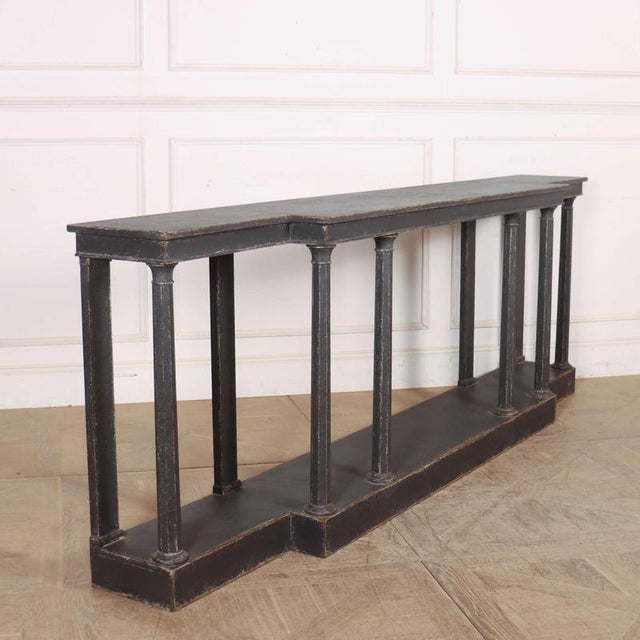 English Painted Beech Console Table, 1920s For Sale - Image 12 of 12