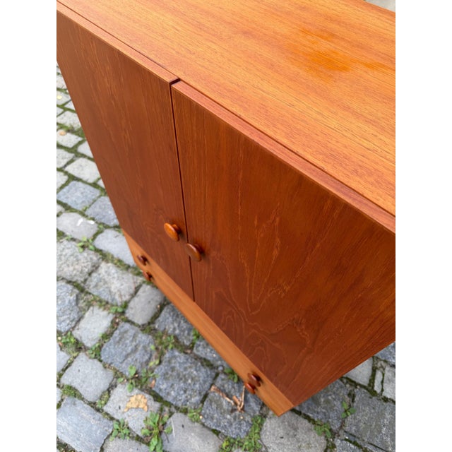 Teak Cabinet with Round Handles, Denmark For Sale - Image 6 of 11