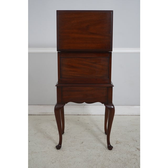 Henkel Harris Mahogany Fall Front Silver Chest For Sale - Image 16 of 18