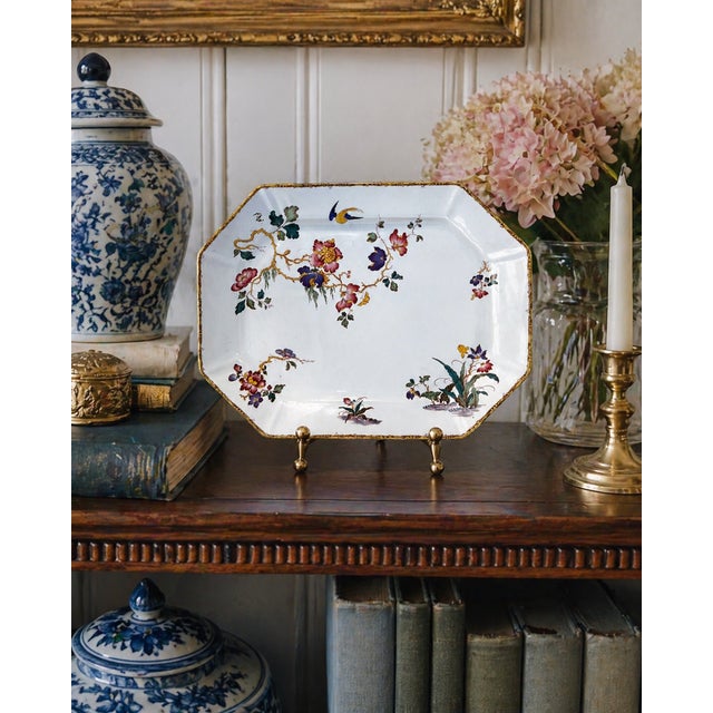 Vintage Wedgwood Devon Rose Georgetown Collection Bamboo Trim Platter Kindly note photo number two (2) is a digital...