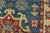 Kazak Rug 2’1” X 3′ Blue Wool Tribal Hand-Knotted Oriental Carpet For Sale - Image 4 of 9