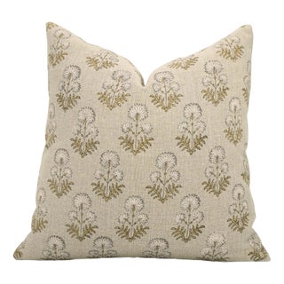 Fabdivine Floral Home Decor Cushion Cover 12x20 Inch– Thick Linen Fabric, Rishi For Sale