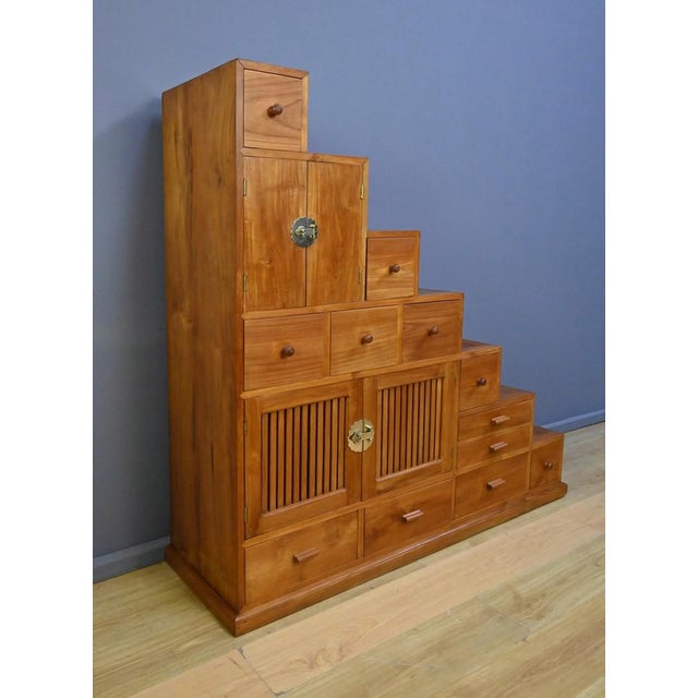 20th Century Teak Kaidan Tansu Part 2 Staircase Furniture For Sale - Image 5 of 16
