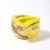 Mid-Century Modernist Hand-Blown Murano Glass Shell Form Bowl in Lemon Yellow For Sale - Image 9 of 11