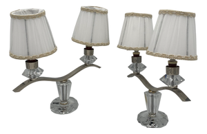 Murano Glass Table Lamps, 1930s, Set of 2