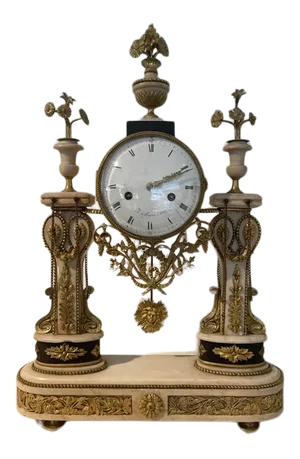 Early 19th Louis XV Style Century Willemin a Metz Gilt Bronze Clock