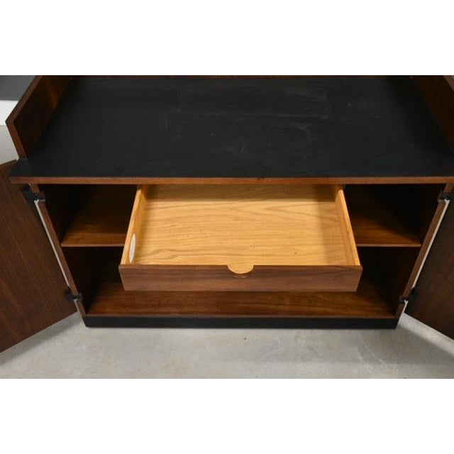 1960s Refinished Walnut Bar by Milo Baughman for Directional For Sale - Image 10 of 12