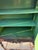 Vintage Chinoiserie Green Lacquer Cabinet With Hand Painted Asian Scenes and Ornate Carved Base For Sale - Image 12 of 12