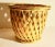 Gold Italian Mid Century Gilt Ceramic Woven Basket For Sale - Image 8 of 8
