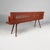 Art Deco Italian Bench in Red Wood, 1930s For Sale - Image 6 of 18