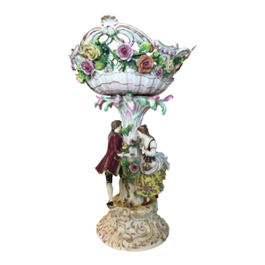 Frankenthal 18th Century German Porcelain Figural Centerpiece