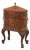 Maitland Smith Mahogany Lidded Wine Cooler For Sale