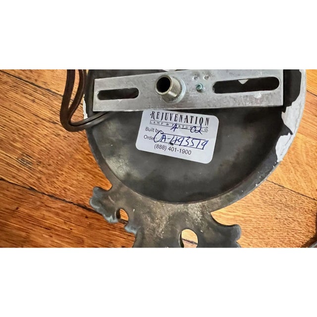 Metal 1990s Rejuvenation Metal Sconces - A Pair For Sale - Image 7 of 7