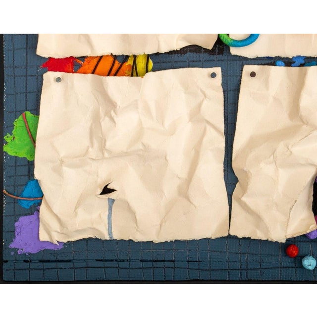 Domenick Capobianco Abstract Mixed Media Collage For Sale - Image 4 of 11