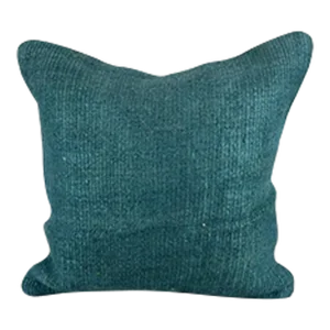20 x 20 Hemp Pillow Turkish Cushion Natural Blue Pillow Cushion Cover