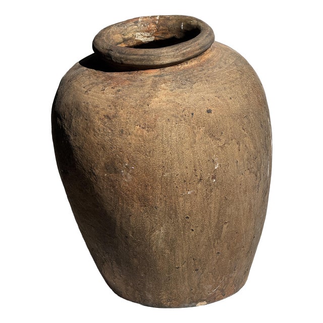 Borneo Vase in Brown Terracotta, 1980s For Sale