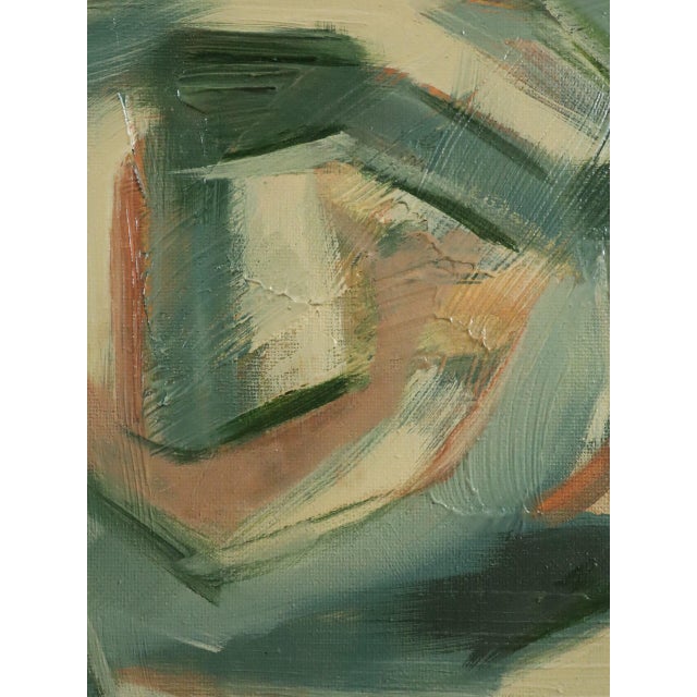 Green Contemporary 'Forest Bathing I' Modernist Abstract Acrylic Painting by British Artist Frances Daws, Framed For Sale - Image 8 of 11