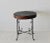 Vintage Mid-Century Wicker Bamboo Side Table Scroll Base Detail For Sale In Miami - Image 6 of 12