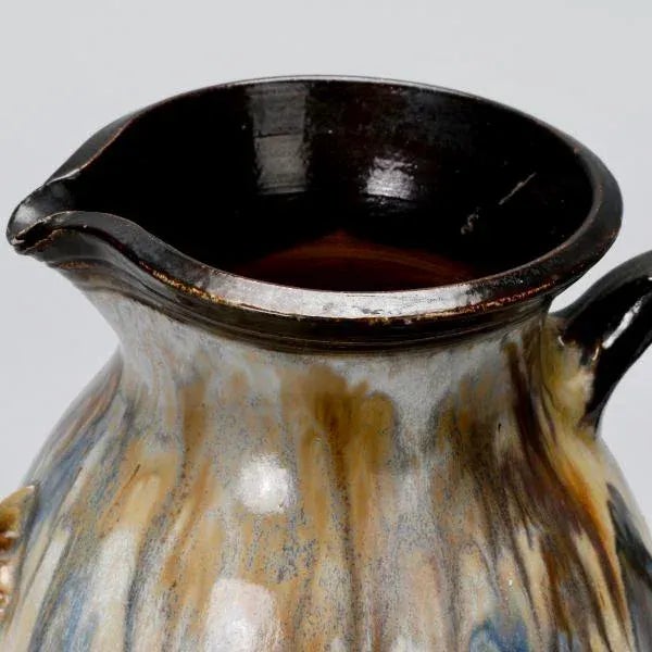 1930s Signed Losson Ceramic Belgian Jug For Sale - Image 11 of 11