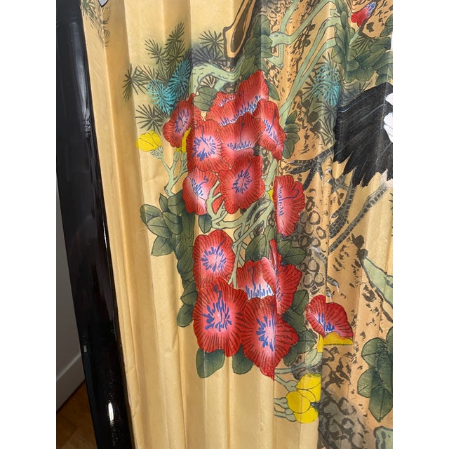 1960s 1960s Chinese Storks Wall Fan For Sale - Image 5 of 8