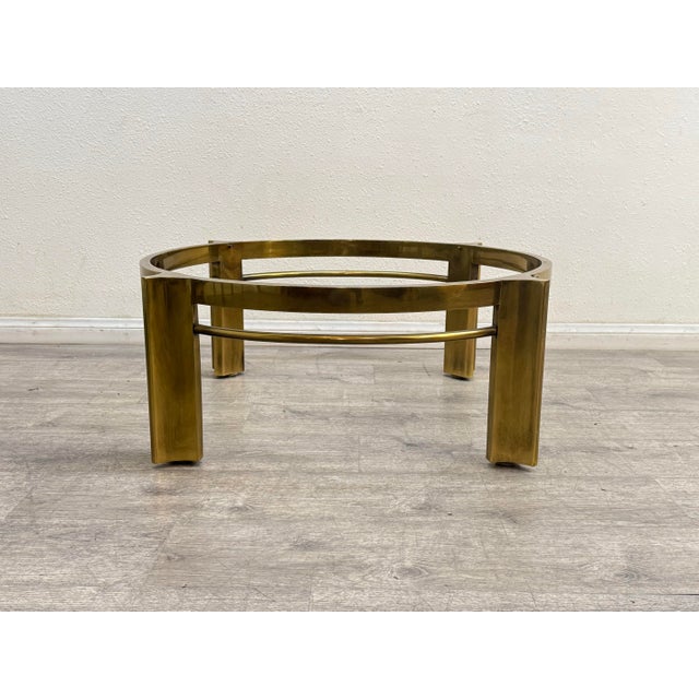Brass Brass Coffee Table For Sale - Image 8 of 11