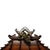 Late 19th Century Antique Japanese Dai-Nippon Carved Mahogany & Bone Vitrine With Mahogany C1890 For Sale - Image 5 of 18