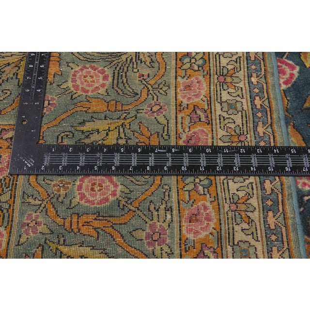 Textile Late 19th Century Indian Agra Rug, 09'09 X 19'08 For Sale - Image 7 of 11