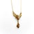 Late 19th Century Late 19th Century Victorian 14k Gold Filigree and Old European Cut Diamond Pendant Necklace For Sale - Image 5 of 9