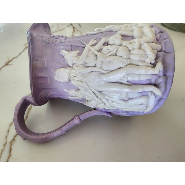 Ceramic 19th-Century Samuel Alcock Napoleon Battle of Acre Relief Jug, Circa 1849 For Sale - Image 7 of 12