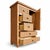 Vintage Wicker Dresser / Chest of Drawers in Boho Chic Coastal Style Height 128Width 96Depth 50 cm