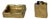 Vintage Brutalist Lauterbach Ashtray and Lighter Holder in Bronze, 1970s, Set of 2 For Sale