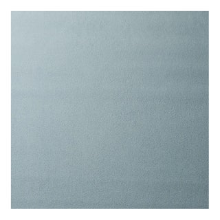 Sample - Schumacher Vegan Suede Fabric in Sky For Sale