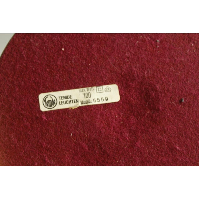 Metal Large Model 5559 Table Lamp from Temde Leuchten, 1970s For Sale - Image 7 of 10