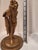 Antique Giltmetal Statue of a Little Girl Wearing a Heart Pendant Necklace For Sale - Image 13 of 15