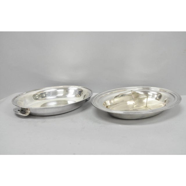 Vintage Wallace N6706 Silver Plated Large Oval 15" Covered Serving Dish For Sale - Image 9 of 16